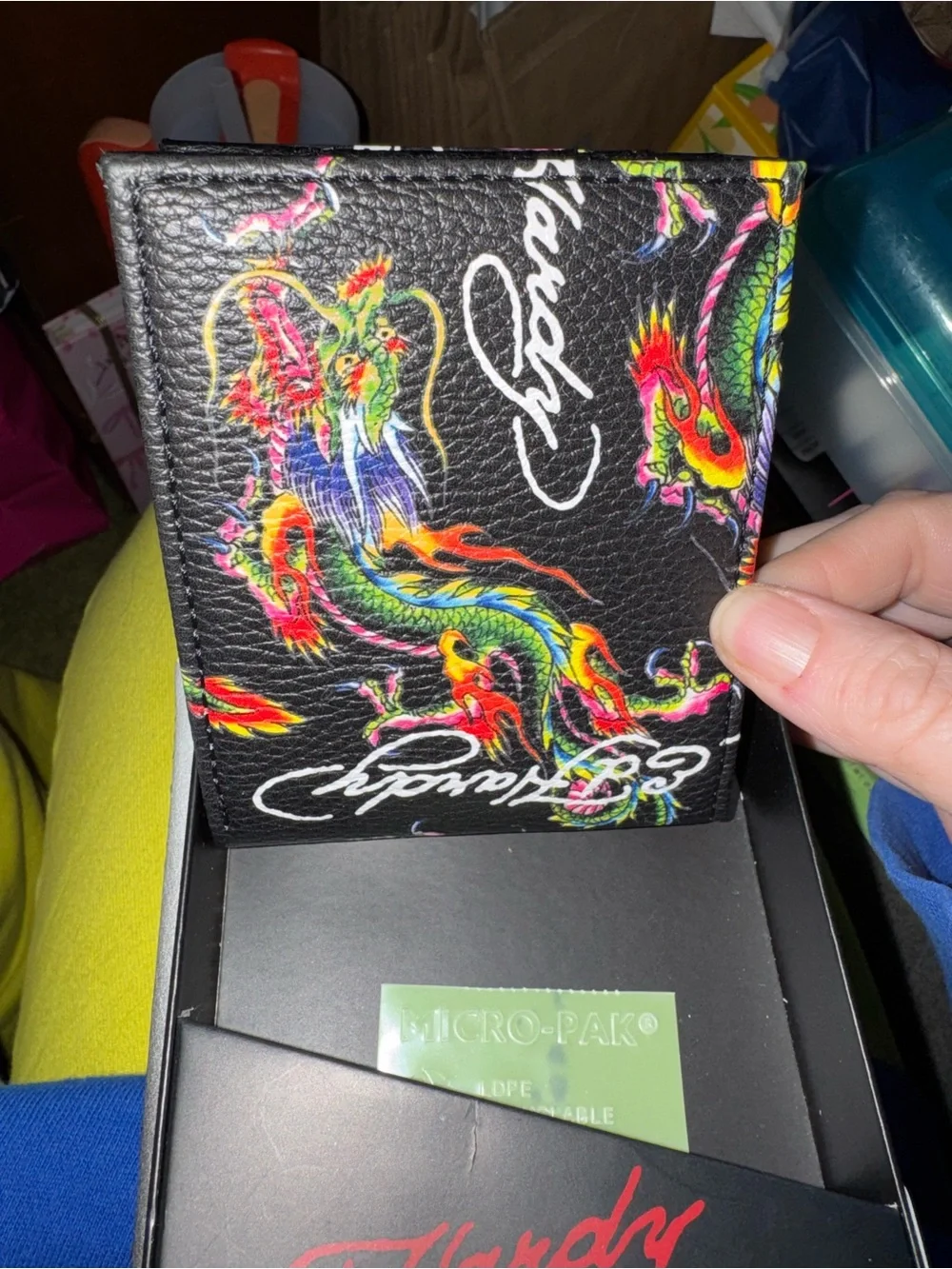 Ed Hardy Men’s Dragon Tattoo Wallet